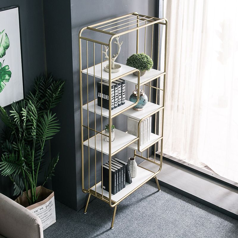 Modern Metal Bookshelf Etagere Open Shelf Bookcase with Shelves