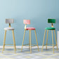 Nordic Style Backrest Counter Stool Iron Cafe Bar Stool with Velvet Cushion and Pedal Clearhalo 'Bar Furniture' 'Bar Stools' 'bar_stools' 'furn' 'furn_bar_stools' 'Furniture' 'furniture_bar_stools' 'Kitchen & Dining Furniture' 1200x1200_e70edfeb-5120-43da-9ac6-e90c7c32abbb