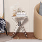 Contemporary Geometric Accent Side Table AcrylicSofa Side Accent Table