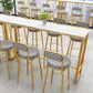 Tabouret de bar en marbre faux et jeu de table 1/4 pièces