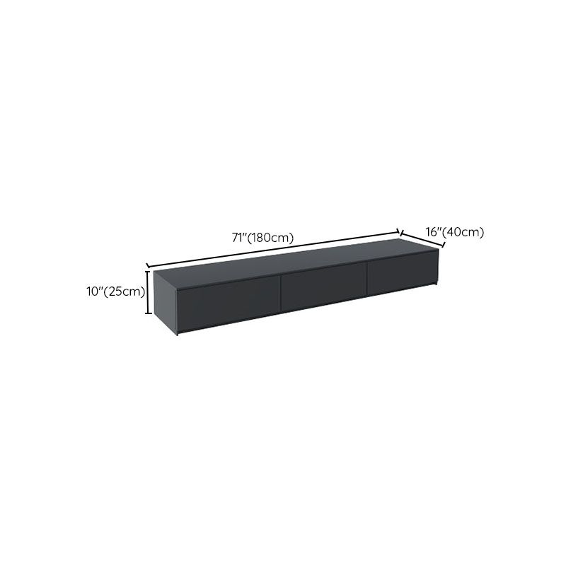 Contemporary TV Stand Console Black Stone Media Console with Drawers Clearhalo 'furn' 'furn_tv_stands_entertainment_centers' 'Furniture' 'Living Room Furniture' 'TV Stands & Entertainment Centers' 'TV Stands & Media Storage Furniture' 'tv_stands_entertainment_centers' 1200x1200_e7117539-f95f-461f-aced-d41b8acd232e