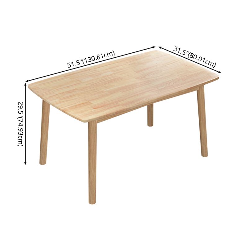 Modern Wood Table Set of 5/7 with Rectangle Table Dining Set with Winsor Chairs Clearhalo 'Dining Room Sets' 'Dining Tables & Seating' 'dining_room_set' 'furn' 'furn_dining_room_set' 'Furniture' 'furniture_dining_room_set' 'Kitchen & Dining Furniture' 'kitchen&dining_furn' 'kitchen' 1200x1200_e7147238-e86c-49ff-acc4-5295e4896452