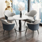Traditional Luxury Dining Table White Stone Center Top Round Dining Table Clearhalo 'Dining Tables & Seating' 'Dining Tables' 'dining_table' 'furn' 'furn_dining_table' 'Furniture' 'furniture_dining_table' 'Kitchen & Dining Furniture' 'kitchen' 'kitchen_dining_table' 1200x1200_e7160922-6a47-49ff-a0c3-cbb923442290