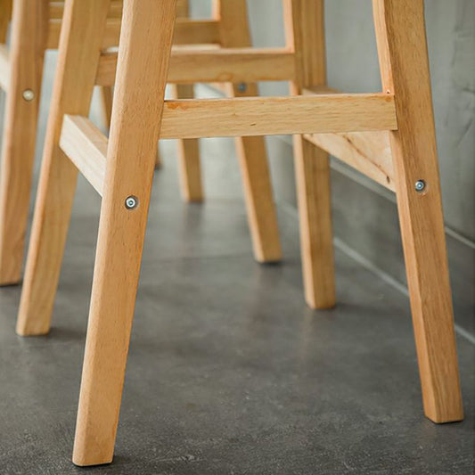 Contemporary Leather Solid Wood Barstools Indoor Bar Stool with Low Back Clearhalo 'Bar Furniture' 'Bar Stools' 'bar_stools' 'furn' 'furn_bar_stools' 'furniture_bar_stools' 'Kitchen & Dining Furniture' 'kitchen&dining_furn' 'kitchen' 'kitchen_furn' Furniture' 1200x1200_e7190dfa-fb6f-4d7c-a5ea-80a53c749eee