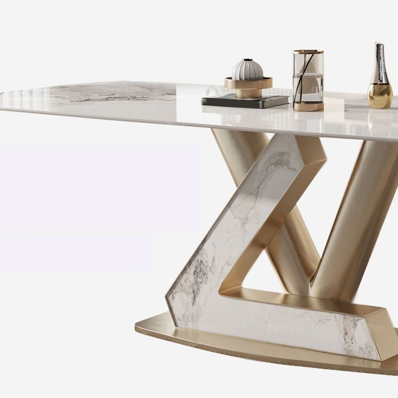 Luxury 1/4/5/7/9 Pieces Dining Set Sintered Stone Dining Table with Leather Chairs Clearhalo 'Dining Room Sets' 'Dining Tables & Seating' 'dining_room_set' 'furn' 'furn_dining_room_set' 'Furniture' 'furniture_dining_room_set' 'Kitchen & Dining Furniture' 1200x1200_e7193d2b-0380-495e-af68-4c47953e604e