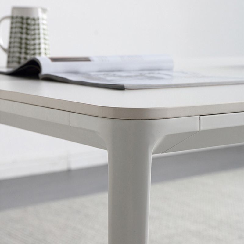 Stile contemporaneo 1/2/5/7 pezzi sedie da pranzo set mobili rettangolo in pietra in grigio