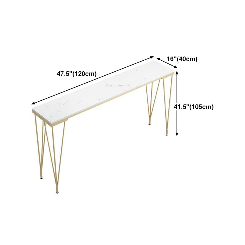 Stone Top Bar Table Traditional Luxury Rectangle Bar Table with 4 Legs Clearhalo 'Bar Furniture' 'Bar Tables' 'bar_tables' 'furn' 'furn_bar_tables' 'Furniture' 'furniture_bar_tables' 'Kitchen & Dining Furniture' 1200x1200_e71ba3ab-bf10-478a-9dc9-dd10e00ca438