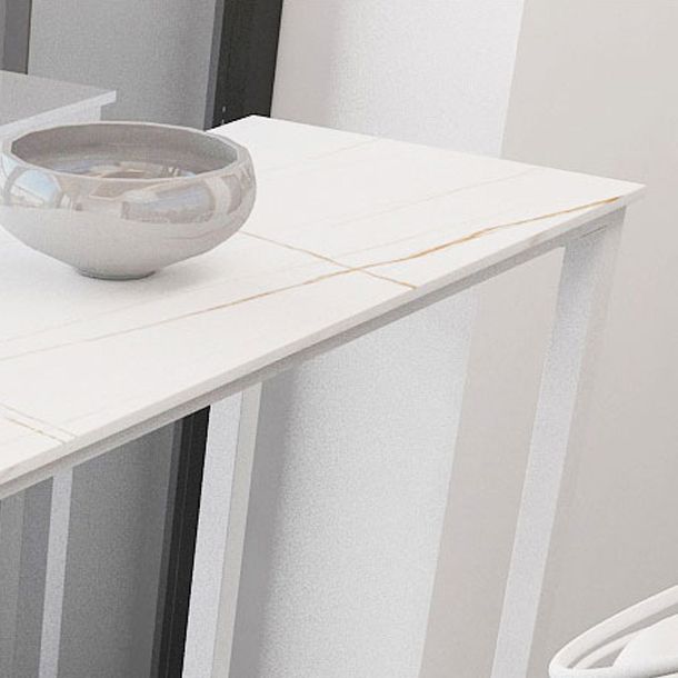 Rectangle Stone Modern Cocktail Bar Table Footrest Trestle Pub Height Dining Table Clearhalo 'Bar Furniture' 'Bar Tables' 'bar_tables' 'furn' 'furn_bar_tables' 'Furniture' 'furniture_bar_tables' 'Kitchen & Dining Furniture' 'kitchen&dining_furn' 'kitchen' 1200x1200_e71ba3dd-de67-474d-9edc-9099adecb121
