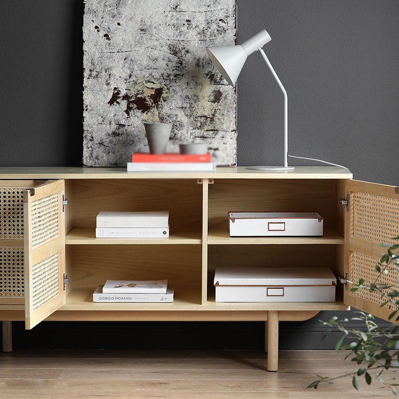 Gabinetto di sideboard del soggiorno in legno di pino mobile server moderno con archiviazione