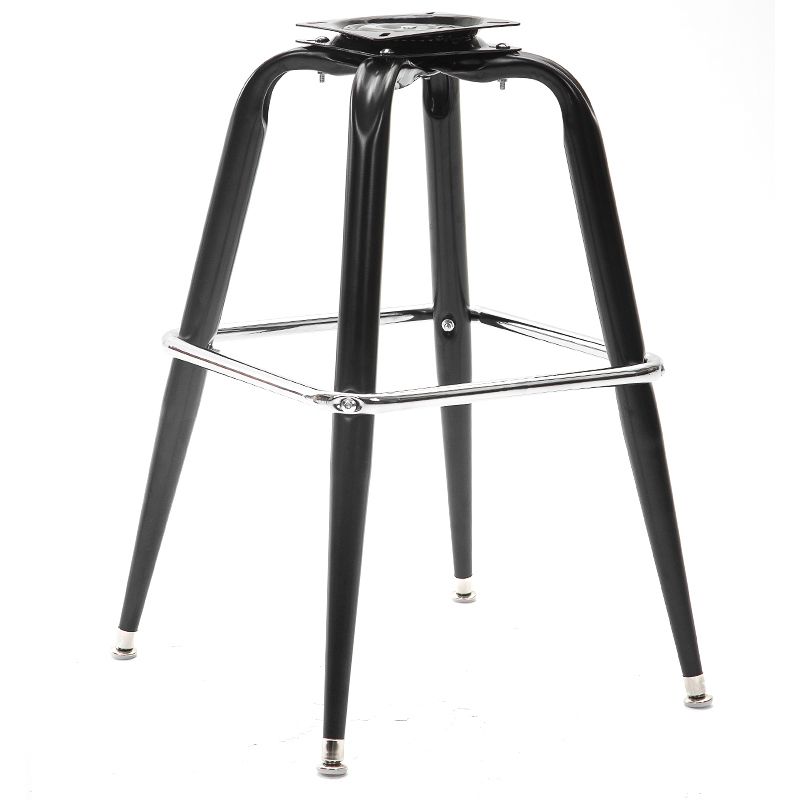 Modern Rotatable Backrest Counter Stool Iron Cafe Bar Stool with Leather Cushion and Pedal Clearhalo 'Bar Furniture' 'Bar Stools' 'bar_stools' 'furn' 'furn_bar_stools' 'furniture_bar_stools' 'Kitchen & Dining Furniture' 'kitchen&dining_furn' 'kitchen' 'kitchen_furn' Furniture' 1200x1200_e71bdebf-afc0-45a1-9c97-767b35e3158a