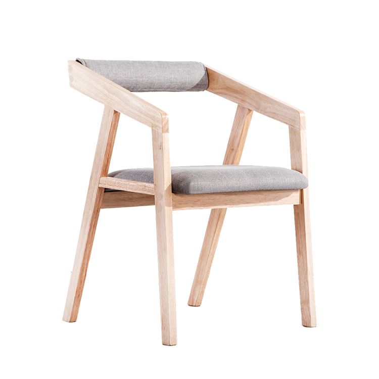 Traditional Solid Wood Dining Chair Linen Single Dining Arm Chair for Restaurant Clearhalo ' kitchen&dining_furn' 'Dining Chairs' 'Dining Tables & Seating' 'dining_chair' 'furn' 'furn_dining_chair' 'Furniture' 'furniture_dining_chair' 'Kitchen & Dining Furniture' 'kitchen' 1200x1200_e71c37b7-bb23-4278-bce4-1a724ddd7788