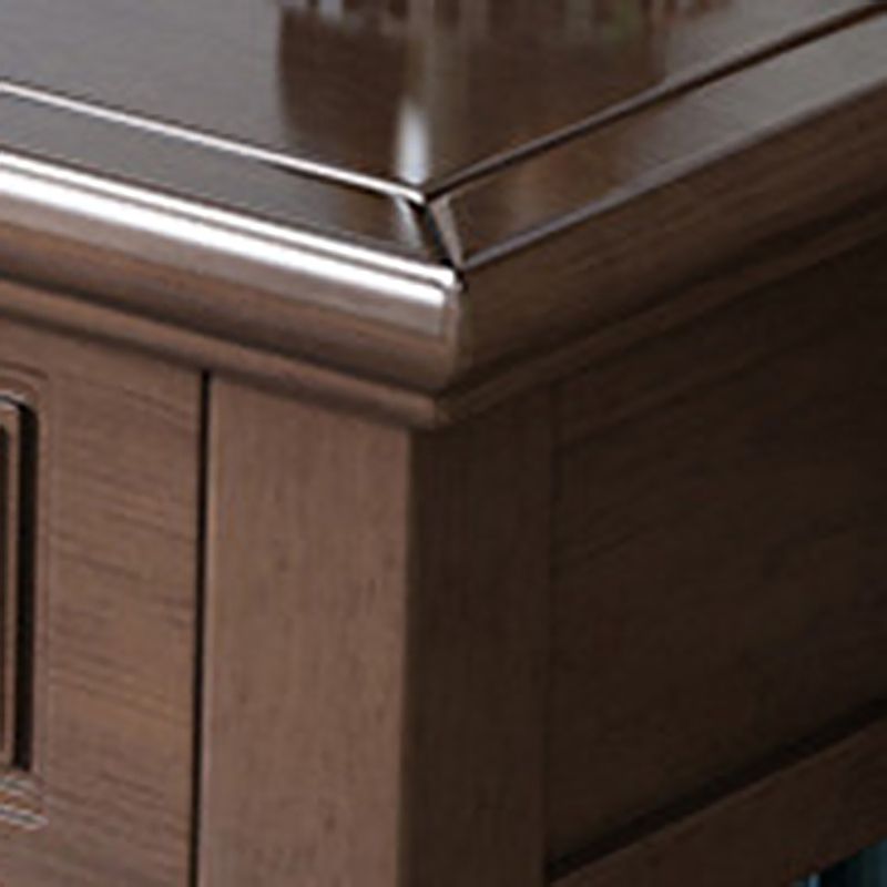 2 Storage Drawers & Mirror Vanity Set Victorian Wood Dressing Table