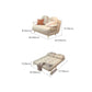 Glam Upholstered Futon and Mattress Pillow Back Folding Futon Frame