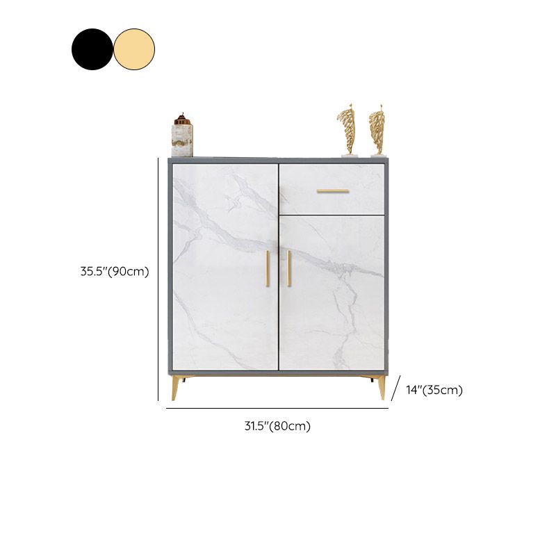 Glam Style Sideboard Engineered Wood Side Board for Living Room Clearhalo 'buffet_sideboard' 'Buffets & Sideboards' 'furn' 'furn_buffet_sideboard' 'Furniture' 'Kitchen & Dining Furniture' 1200x1200_e7230cb5-f329-4dda-ac27-679d23dbaa89