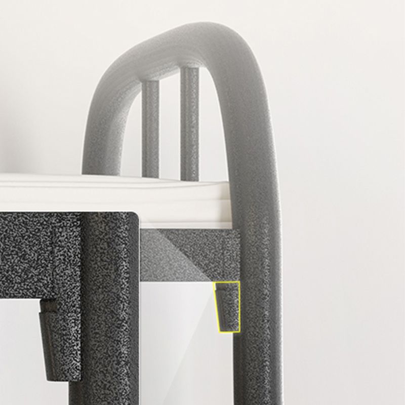 Modern Style Bunk Bed 66.93" Tall Bunk Bed in Black/White Finish Clearhalo 'Bedroom Furniture' 'Beds' 'furn' 'furn_beds' 'Furniture' 1200x1200_e723ff0c-321c-4079-9559-74a89529c0a5