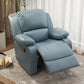 Solid Color Faux Leather Standard Recliner Manual- Lever Recliner Chair Clearhalo 'Chairs & Seating' 'furn' 'furn_recliners' 'Furniture' 'Living Room Furniture' 'Recliners' 1200x1200_e7249f3e-6ec1-42ad-a7df-da6c3cfe5422