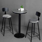 1/2/3 Pieces Industrial Iron Bar Table Set Round Bistro Set with Grey Stone Top Clearhalo 'Bar Furniture' 'furn' 'furn_home_bar_bar_sets' 'Furniture' 'Home Bars & Bar Sets' 'home_bar_bar_sets' 'Kitchen & Dining Furniture' 1200x1200_e7253480-bbc7-4250-b529-1f2792df1539