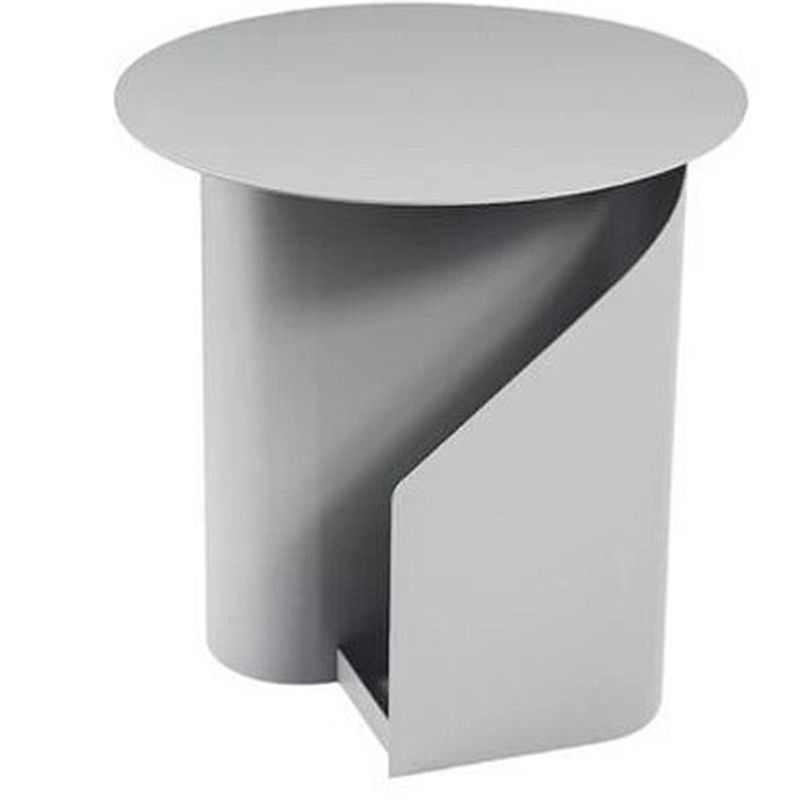 18,5 "hohe moderne mentale abstrakte Seitentisch Rundendend -Tisch mit Lagerung