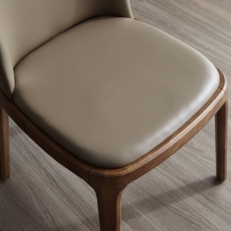 Modern Style wood Dining Chairs Solid Back Armless Chair for Kitchen Clearhalo ' kitchen&dining_furn' 'Dining Chairs' 'Dining Tables & Seating' 'dining_chair' 'furn' 'furn_dining_chair' 'Furniture' 'furniture_dining_chair' 'Kitchen & Dining Furniture' 'kitchen' 1200x1200_e727acd8-4674-44d9-aad4-857109b8fe07