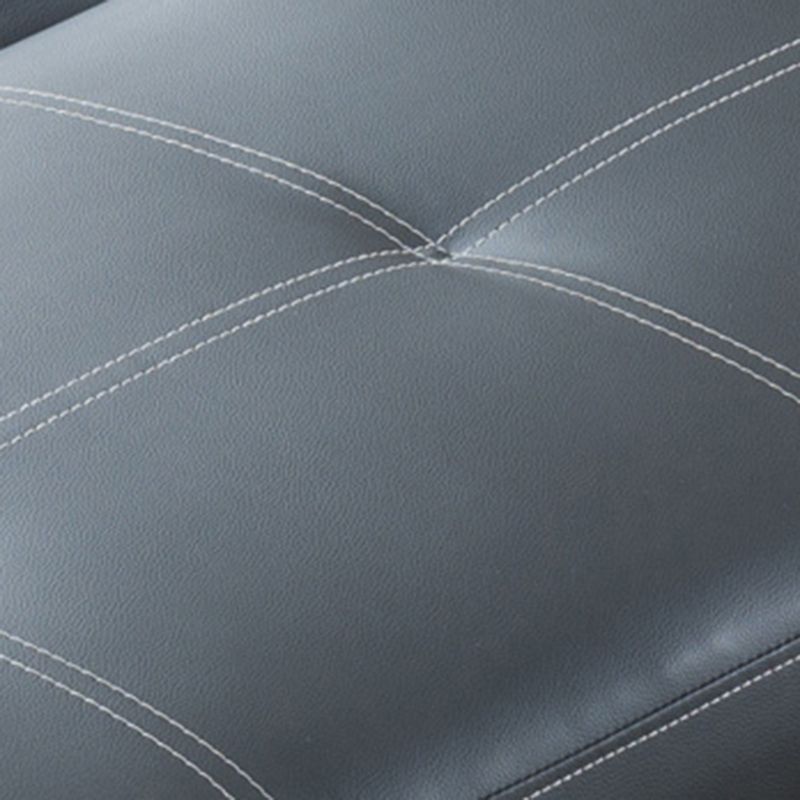 Modern Biscuit Back Faux Leather Sofa with Foldable and Wear-resisting Clearhalo 'furn' 'furn_sofas' 'Furniture' 'furniture_sofas' 'kitchen' 'kitchen_sofas' 'Living Room Furniture' 'Sofa' 'sofas' 1200x1200_e7281bd2-c94b-4098-adc9-4768a42a7807