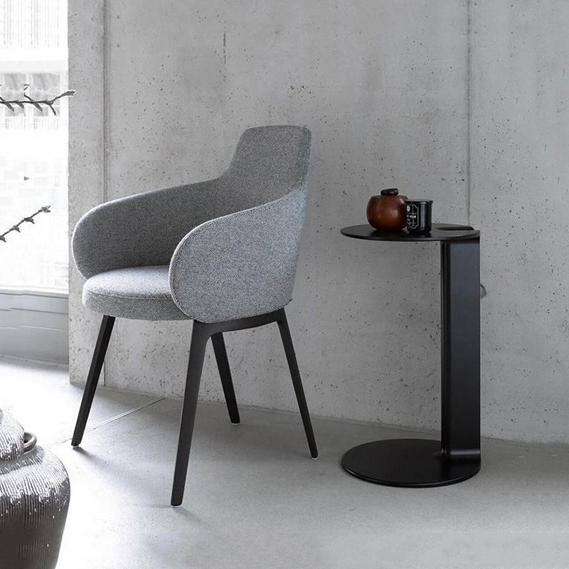 Vaste rugronde armen Basis Vierbeen met stoffen stoelarmen inbegrepen vatstoel