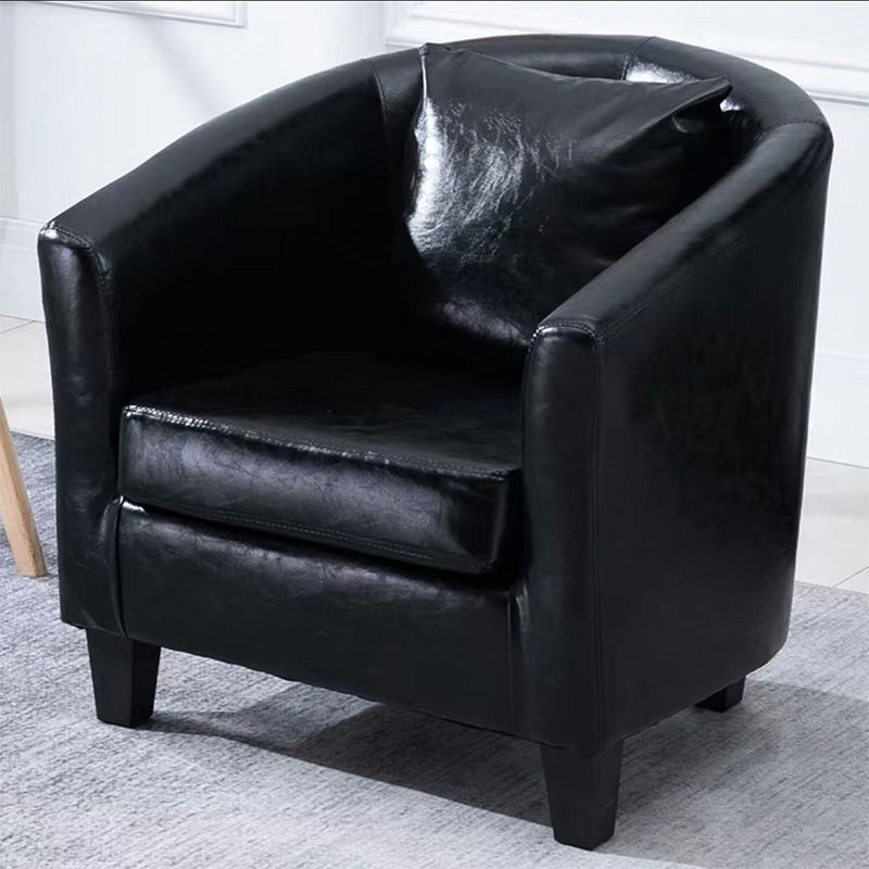 Linen e finta cuoio in pelle inclinata Basic Basic a quattro gambe set