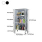 Industrial Folding Steel Etagere Bookshelf Open Bookshelf with Caster Wheels Clearhalo 'Bookcases' 'furn' 'furn_bookcases' 'Furniture' 'furniture_bookcases' 'Office Furniture' 1200x1200_e72c1244-6f5b-4f5f-8ccc-a95e57d0af5b