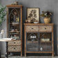 Solid Wood Curio Cabinet Traditional Glass Doors Display Stand Clearhalo 'Display & China Cabinets' 'display_china_cabinets' 'furn' 'furn_display_china_cabinets' 'Furniture' 'Kitchen & Dining Furniture' 1200x1200_e72e7ded-2306-4b79-a2ab-b9478d2cef8c