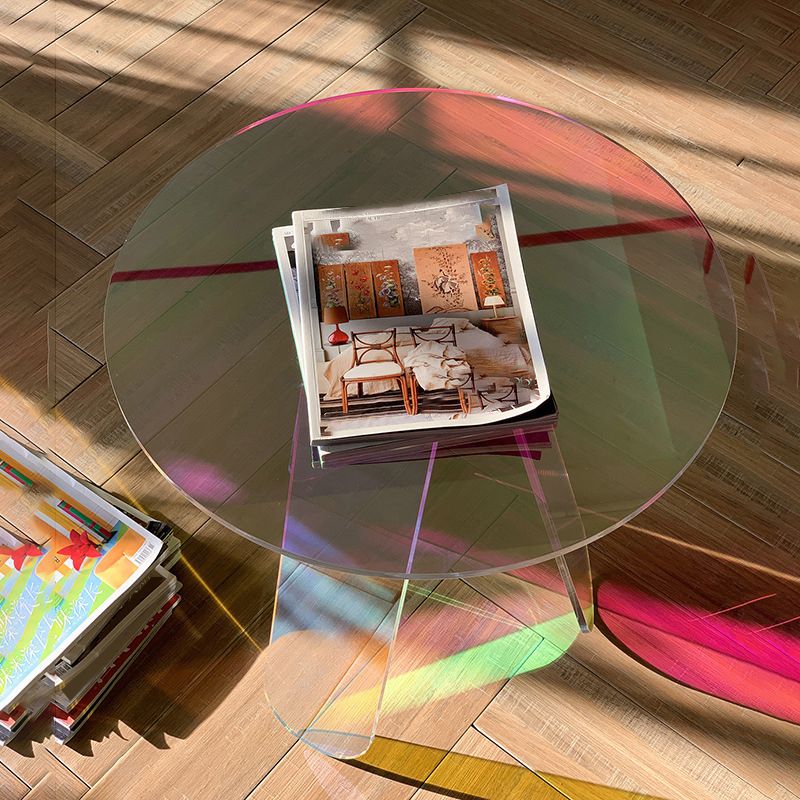 Tavolo laterale dell'accento di forma rotonda Tavolo di estremità laterale rotonda per camera da letto in multi-colore