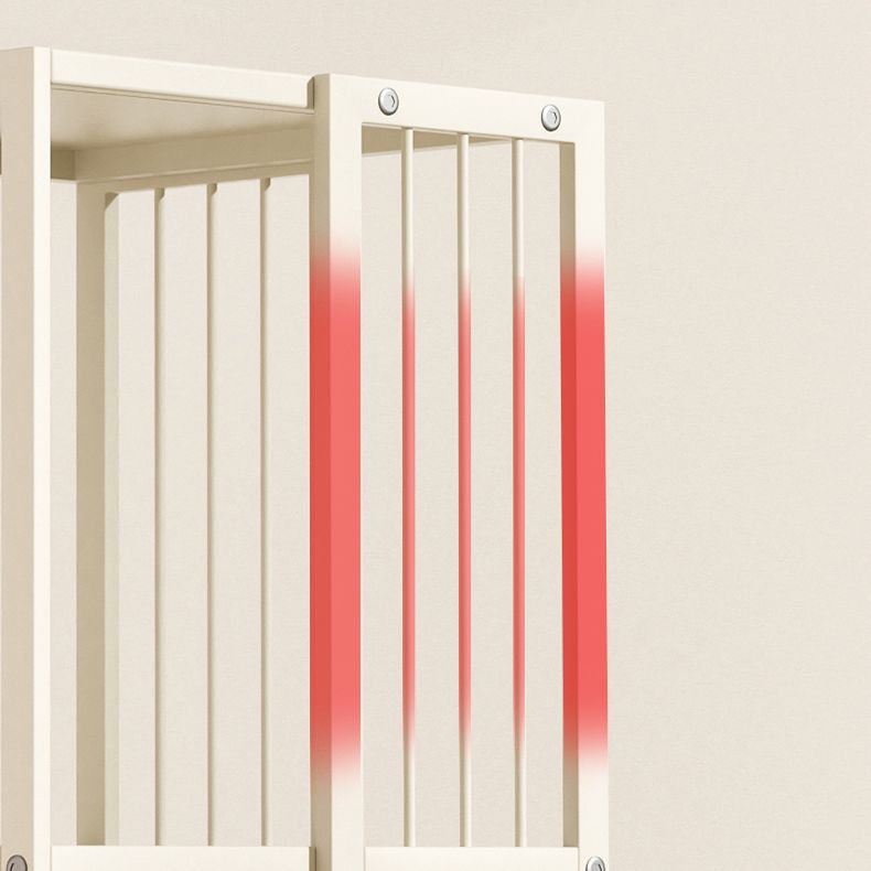 Estantería moderna de metal blanco puro estandaros abiertos estantería vertical vertical