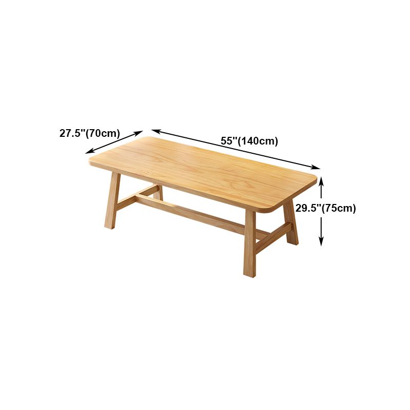 Modern Style Office Desk Solid Wood Trestle Writing Desk for Home Clearhalo 'furn' 'furn_office_desk' 'Furniture' 'Office Desks' 'Office Furniture' 'office_desk' 1200x1200_e7301da7-69e1-42c2-add5-8b902c0df0f1