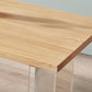 Modern Solid Wood Dinette Table Acrylic Base Dining Table for Living Room Clearhalo 'Dining Tables & Seating' 'Dining Tables' 'dining_table' 'furn' 'furn_dining_table' 'Furniture' 'furniture_dining_table' 'Kitchen & Dining Furniture' 1200x1200_e730bc64-5f8c-4f36-a885-7d7864488b82