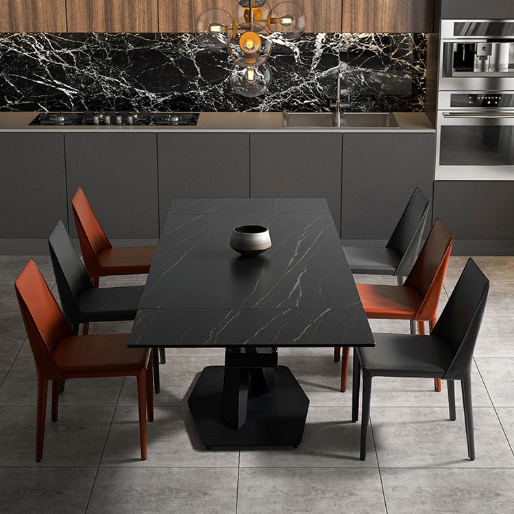 Modern Leather Dining Room Chairs Armless Metal Dining Chairs for Restaurant Use Clearhalo ' kitchen&dining_furn' 'Dining Chairs' 'Dining Tables & Seating' 'dining_chair' 'furn' 'furn_dining_chair' 'Furniture' 'furniture_dining_chair' 'Kitchen & Dining Furniture' 'kitchen' 1200x1200_e731430b-27b5-409e-a708-74430c437270