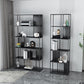 Glam Open Back Standard Bookshelf Metal Shelves Included Bookcase