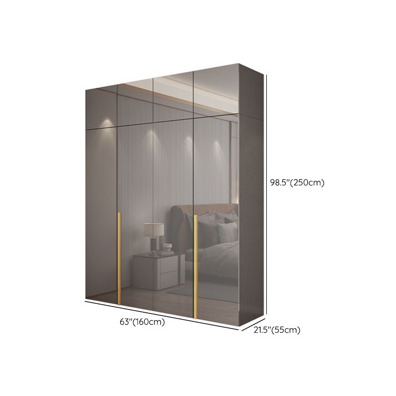 Engineered Wood Wardrobe Closet with Shelves Modern Wardrobe Cabinet for Home Clearhalo 'Armoires & Wardrobes' 'armoires_wardrobes' 'Bedroom Furniture' 'furn' 'furn_armoires_wardrobes' 'Furniture' 1200x1200_e731709e-d85a-4268-9f6e-f5cf5ff14680