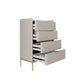 Glam Stone Storage Chest Bedroom 15.7" Wide Vertical Chest with Drawers Clearhalo 'Bedroom Furniture' 'Dressers & Chests' 'dressers_chests' 'furn' 'furn_dressers_chests' 'Furniture' 1200x1200_e7321bb3-14ae-42eb-a400-40dd45eed730