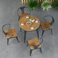 Modern 1/2/3/4/5 Pieces Dining Set Wood Dining Table for Courtyard Balcony Clearhalo 'Dining Room Sets' 'Dining Tables & Seating' 'dining_room_set' 'furn' 'furn_dining_room_set' 'Furniture' 'Kitchen & Dining Furniture' 1200x1200_e7353068-b2ce-489d-8f62-1fc7561e3a3c