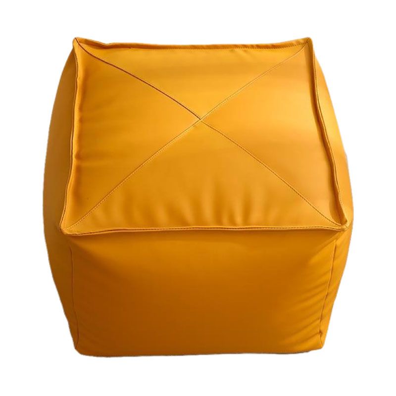 Modern Ottoman PU Leather Upholstered Solid Color Tear Resistant Square Ottoman Clearhalo 'furn' 'furn_ottomans_poufs' 'Furniture' 'Living Room Furniture' 'Ottomans & Poufs' 'ottomans_poufs' 1200x1200_e73555e8-4ff4-4d52-b8ba-62d31e570adc