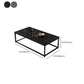 Rectangle Cocktail Table Frame Single Coffee Table with Shelf Clearhalo 'Coffee & Accent Tables' 'Coffee Tables' 'coffee_tables' 'furn' 'furn_coffee_tables' 'Furniture' 'Living Room Furniture' 1200x1200_e735b37c-3de5-4720-9d9d-fe009586f205