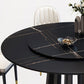 Contemporary Round Stone Table Standard Height Dining Table with Pedestal Base Clearhalo 'Dining Tables & Seating' 'Dining Tables' 'dining_table' 'furn' 'furn_dining_table' 'Furniture' 'furniture_dining_table' 'Kitchen & Dining Furniture' 'kitchen' 'kitchen_dining_table' 1200x1200_e7363abe-c633-4b36-a52b-7dcda44030ef