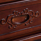 2 Drawers Nightstand Solid Wood Traditional Night Table ,19.7" Tall