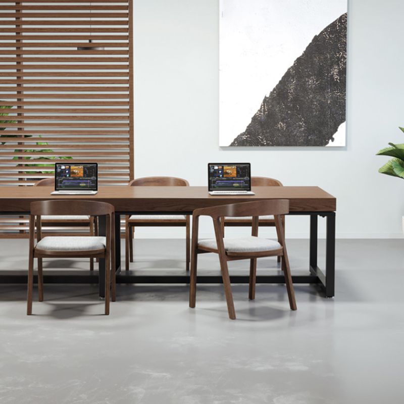 Escritorio de escritura rectangular de madera maciza 29.53 "escritorio de oficina alto de alto