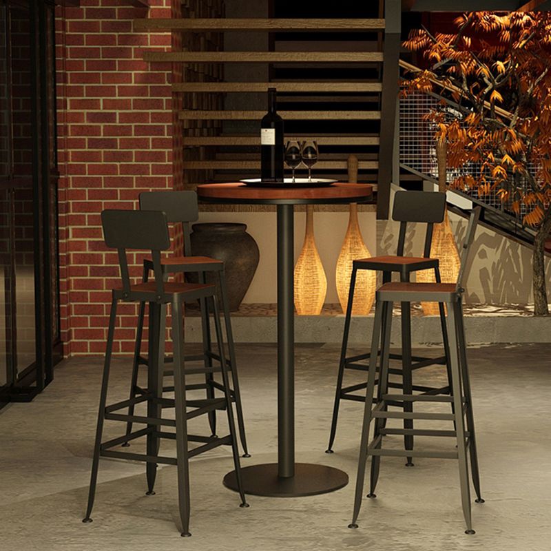 Contemporary Metal Solid Wood Barstool Indoor Bar Stool with Backless Clearhalo 'Bar Furniture' 'Bar Stools' 'bar_stools' 'furn' 'furn_bar_stools' 'furniture_bar_stools' 'Kitchen & Dining Furniture' 'kitchen&dining_furn' 'kitchen' 'kitchen_furn' Furniture' 1200x1200_e7374aa3-6474-44f2-a0a7-7fed7936ebd4