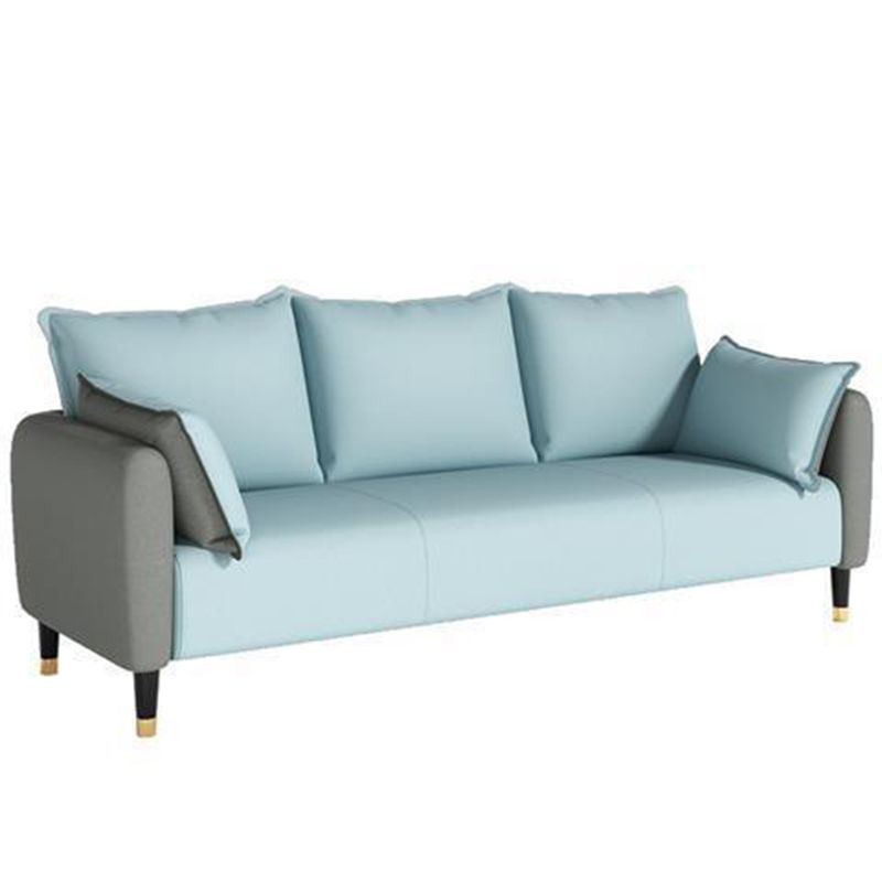 Scandinavian Sofa with 3 Pillows and Pillow Top Arm for Three People Clearhalo 'Furniture' 'furniture_sofas' 'Living Room Furniture' 'Sofa' 'sofas' 1200x1200_e737932e-22b3-4597-a789-abbd99a73a5b