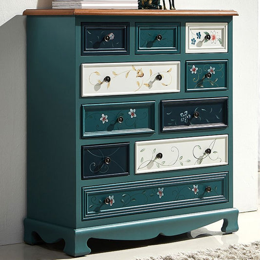 Traditional Storage Chest Dresser Wooden Storage Chest with Drawers for Bedroom