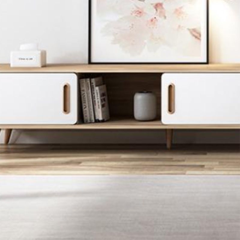 WoodenTV Media Console Moderm TV Stand Console for Living Room Clearhalo 'furn' 'furn_tv_stands_entertainment_centers' 'Furniture' 'Living Room Furniture' 'TV Stands & Entertainment Centers' 'TV Stands & Media Storage Furniture' 'tv_stands_entertainment_centers' 1200x1200_e738acb8-01a9-46b7-869c-0211f6369d85