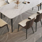 Modern 1/2/5/9 Pieces Rectangle Dining Set with Sintered Stone Table Dinette Set Clearhalo 'Dining Room Sets' 'Dining Tables & Seating' 'dining_room_set' 'furn' 'furn_dining_room_set' 'Furniture' 'furniture_dining_room_set' 'Kitchen & Dining Furniture' 'kitchen&dining_furn' 'kitchen' 1200x1200_e73924b3-38b3-4f78-b8c0-0b8d188a5f77