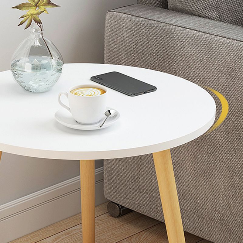 Skandinavischer runder Endtisch Holzstativsofa Beispeicher mit Lagerung