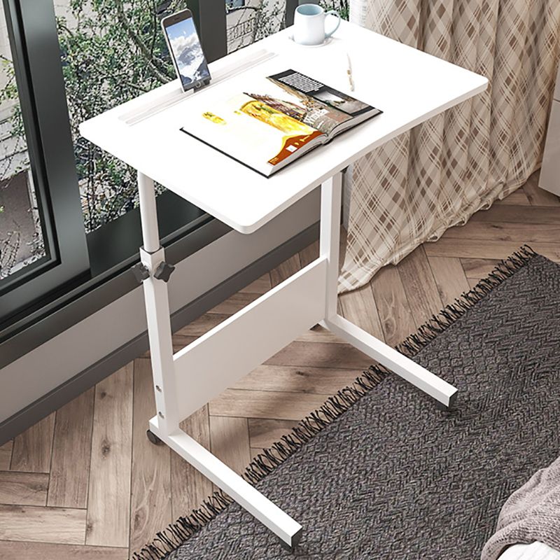 Modern Writing Desk Wooden Rectangular Standing Desk with Caster Wheel Clearhalo 'furn' 'furn_office_desk' 'Furniture' 'Office Desks' 'Office Furniture' 'office_desk' 1200x1200_e73aeaeb-5adf-4c7f-af67-6471554551cd