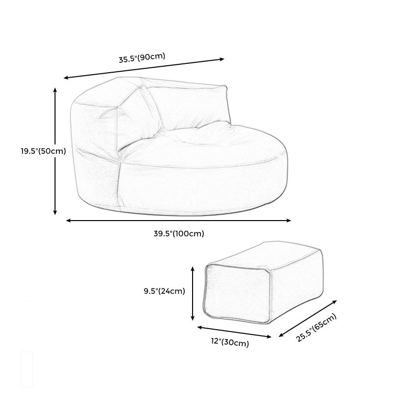 35,43 "l x 39.37" w x 19,68 "Hux sedia a braccia in pelle per soggiorno per soggiorno